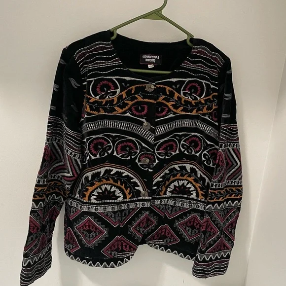 Johnny Was Workshop Blair Embroidered Jacket Blazer M - Picture 2 of 6